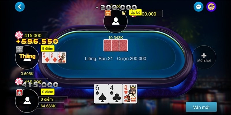 Bài Liêng 23WIN - Giải Trí 3 Lá Hấp Dẫn, Kiếm Thưởng Khủng Dealer sẽ chia 3 lá úp cho các tay cược trong bàn